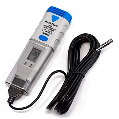 Afbeelding van Peaktech 5185 usb datalogger temperatuur vochtigheid 32000 meetpunten