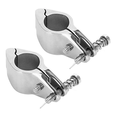 Afbeelding van EBTOOLS 2 stks Boot Scharnierende Bovenkaak Glijbaan 316 Roestvrij Staal Marine Hardware Fittingen Tip Stijl Bimini Top Scharnier Rail Mount(32mm)