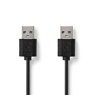 Afbeelding van USB A naar kabel 2 meter 2.0 (Zwart)