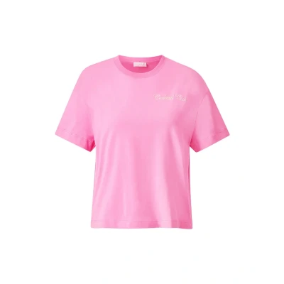 Afbeelding van Rich &amp; Royal Tshirt print, Dames, Maat: Large, Bubblegum pink
