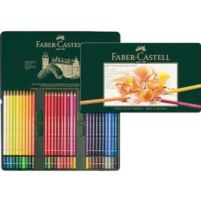 Afbeelding van Faber Castell 110060 Polychromos Kleurpotloden, 60 stuks, metalen etui