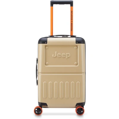 Afbeelding van Delsey Jeep JH002B 55 cm Vergrootbare Handbagage Koffer Beige