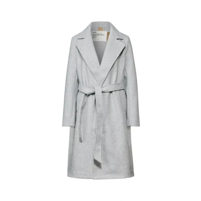 Afbeelding van Street One Revers Trenchcoat, Dames, Maat: 34, Grau