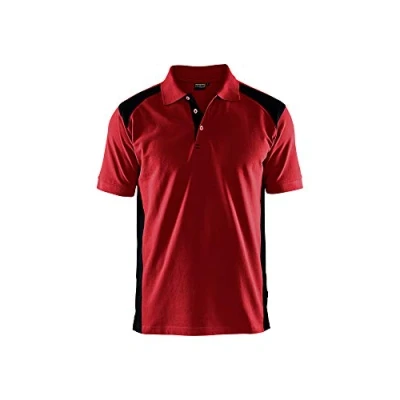 Afbeelding van Blaklader Poloshirt piqué 3324 1050 Rood/Zwart 4XL