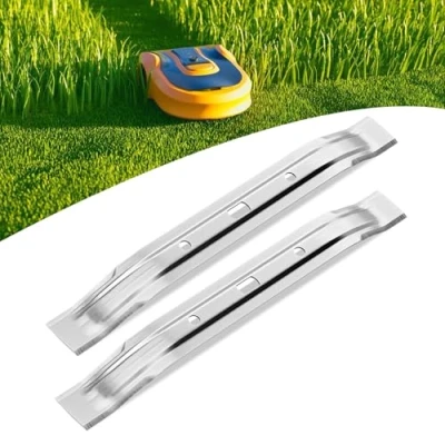 Afbeelding van 2 stuks messen compatibel met Stihl robotmaaier 28 cm Rmi Viking Mi 632 PC P C Imow, maaimes maaimessen mes stehl