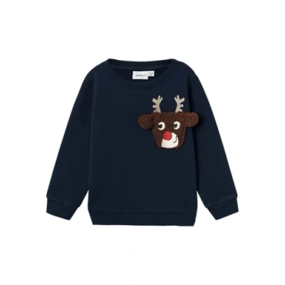 Afbeelding van NAME IT NMMRSANTA NREG SWEAT BRU BOX Jongens Trui Maat 110