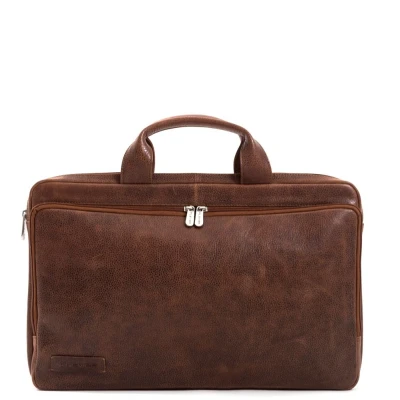 Afbeelding van Plevier Urban Zuidas Laptop Sleeve 17.3&quot; cognac Laptoptas Laptopsleeve
