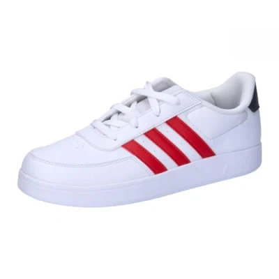 Afbeelding van adidas Breaknet Lifestyle Court Lace Schoenen, uniseks, Cloud White Better Scarlet Carbon, 32 EU