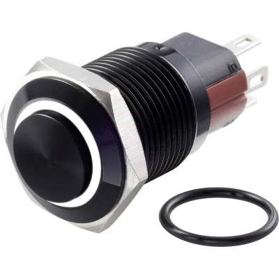 Afbeelding van TRU COMPONENTS TC 7495084 GQ16 KH 11E/J/W/12V/A Vandalismebestendige drukschakelaar 48 V/DC 2 A 1x uit/(aan) Moment Wit IP65 1 stuk(s)