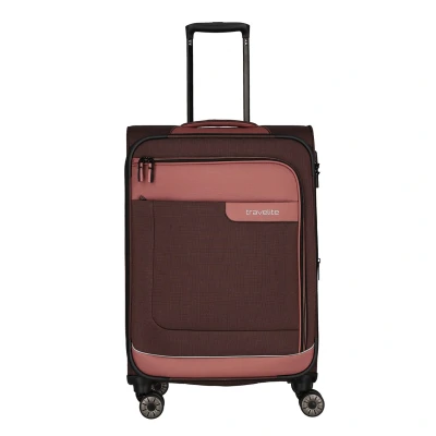 Afbeelding van Travelite Viia 4 Wheel Trolley M Expandable rose Zachte koffer