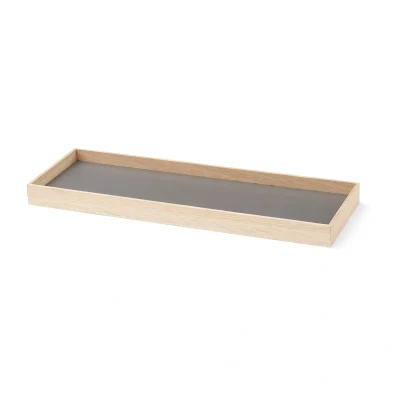 Afbeelding van GEJST Design FRAME Tray Small Eiken dienblad met grijs blad 32 x 11 H2,2cm