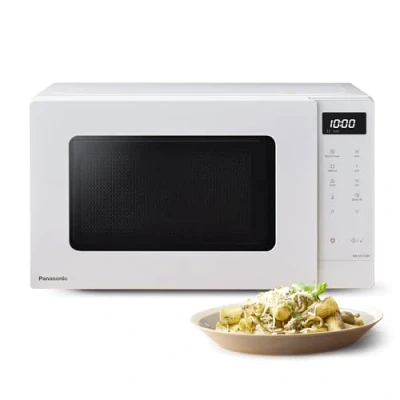 Afbeelding van Panasonic NN ST21QWEPG 20L Solo Magnetron met Glazen Schaal, 800W, Automatisch Ontdooien,11 Automatische Programma&#039;s, LED scherm, 5 Vermogensstanden, Digitale Timer, Wit