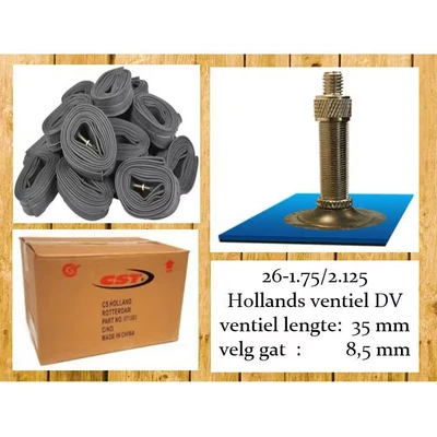 Afbeelding van CST Binnenband HV/DV 26&quot; 26 1.75/2.125 werkpl.p/50