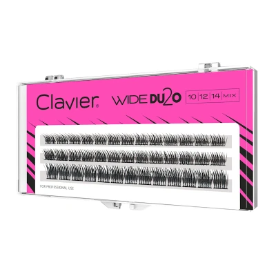 Afbeelding van Clavier DU2O WIDE Wimperextensions 10/12/14mm MIX