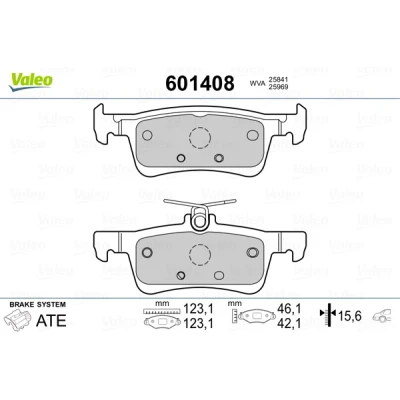 Afbeelding van Valeo Remblokset 601408