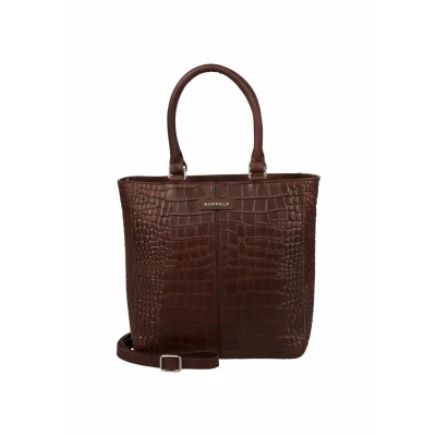 Afbeelding van BURKELY leren mini shopper Cool Colbie donkerbruin