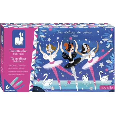 Afbeelding van Janod atelier neon glitterschilderijen ballerina