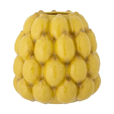 Afbeelding van Bloomingville Limone vaas Ø22 cm Geel