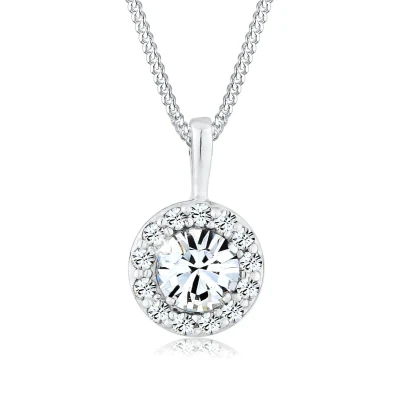 Afbeelding van Elli Lucky Charm Ketting, Dames, Maat: 45, White