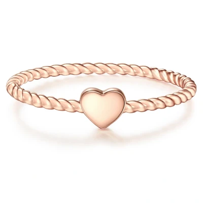 Afbeelding van Glanzstücke München Glanzsymbole Classics Ring Rose goldcoloured, Dames, Maat: 50, gold coloured