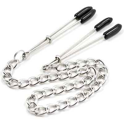 Afbeelding van FETISH ADDICT Nipple Clamps With Chain Metal