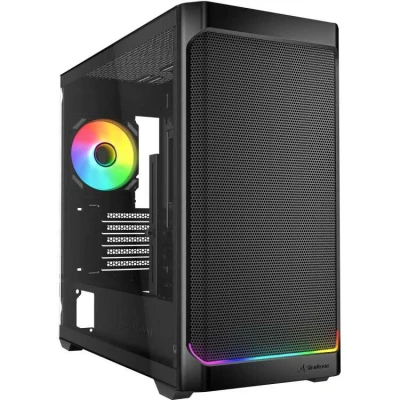 Afbeelding van Sharkoon MK4W RGB Strip tower behuizing 2x USB A 1x C Tempered Glass