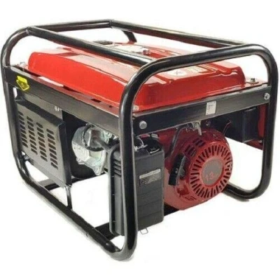 Afbeelding van Elektrische generator, benzine, met wielen 15 l 5500 W (1000 + 1000 2500 W) 3 fasen 1 fasen, 4 takt motor