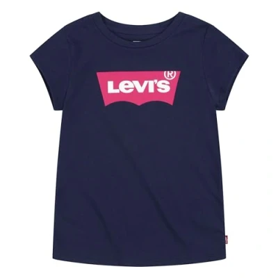 Afbeelding van Levi&#039;s Batwing TEE Tshirt print voor kinderen, Maat: 92, Peacoat/tea tree pink