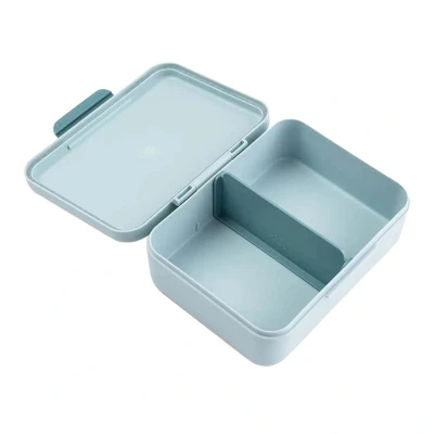 Afbeelding van Done By Deer Lunchdoos Met Verdeelvakje Tiny Farm Blue