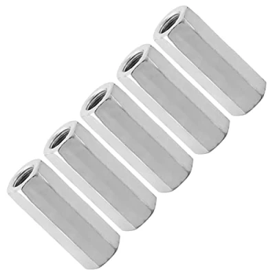 Afbeelding van 5 stks M12 Lange Stang Moer Zeskantmoer Afstandhouder Schroefdraad Bevestigingsmiddelen Schroef Zink Verlengde Draad Drijfstang Aansluiting Cap Joint Moer(M12 * 50)