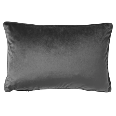Afbeelding van Dutch Decor FINN Kussenhoes velvet 40x60 cm Charcoal Gray antraciet