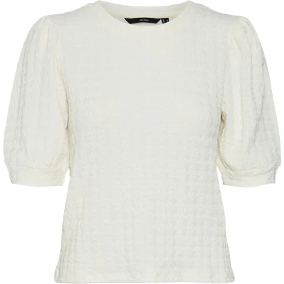 Afbeelding van Vero Moda Vmida Tshirt basic, Dames, Maat: XS, Birch