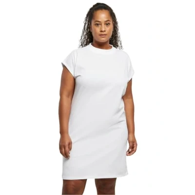 Afbeelding van Urban Classics Damesjurk Turtle Extended Shoulder Dress White 4XL, wit, 4XL