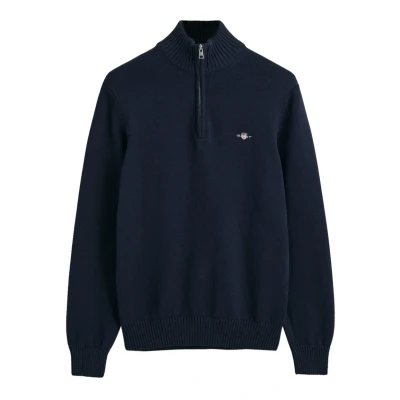 Afbeelding van GANT Casual Halfzip Trui, Heren, Maat: 4XL, Evening blue