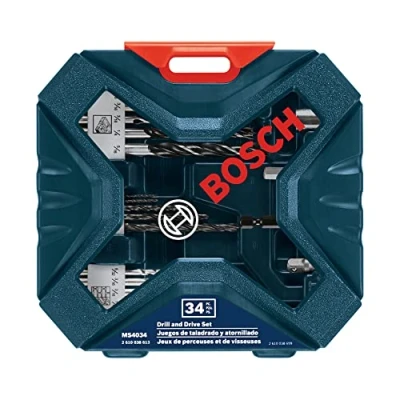 Afbeelding van BOSCH MS4034 Boor en Rijset (34 delig), Zwart