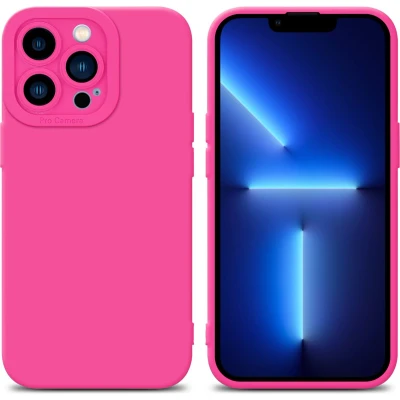 Afbeelding van Cadorabo Hoesje geschikt voor Apple iPhone 12 PRO in FLUID HOTPINK Beschermhoes TPU silicone Cover Case