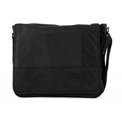 Afbeelding van LÄSSIG baby wikkeltas babytas stijlvolle schoudertas Mama incl. wikkelaccessoires/casual Messenger Bag Eén maat Patchwork zwart