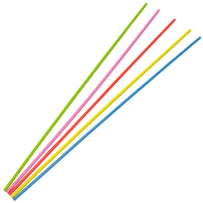 Afbeelding van Bio Papieren rietjes 10mm x 1000mm Extra lang Bright Colours