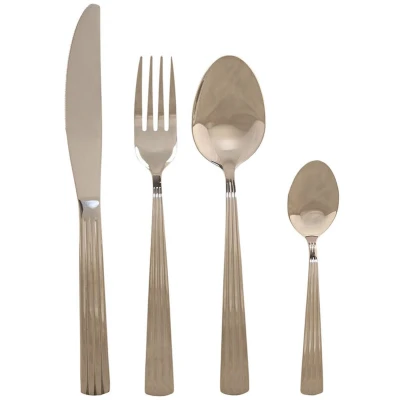 Afbeelding van Bestek Home ESPRIT Zilverkleurig Roestvrij staal 15 x 7 24 cm 16 Onderdelen