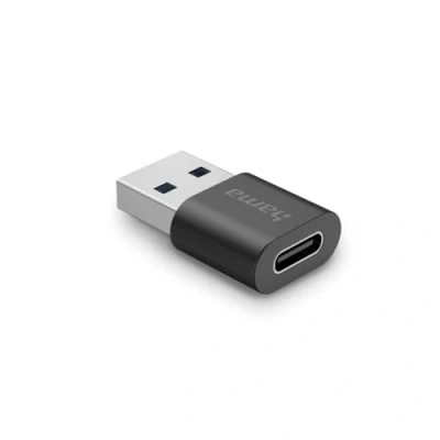 Afbeelding van Hama USB Adapter A Stekker C Aansluiting 3.2 GEN2 10 Gbit/s Zwart