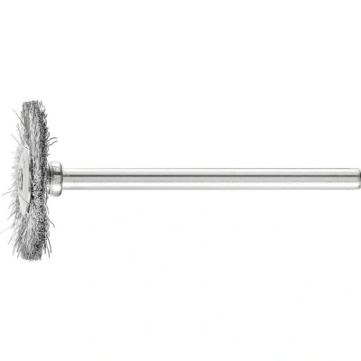 Afbeelding van PFERD Ronde borstel op stift, ongetordeerd met Staal draad RBU 2202/3 ST 0,10