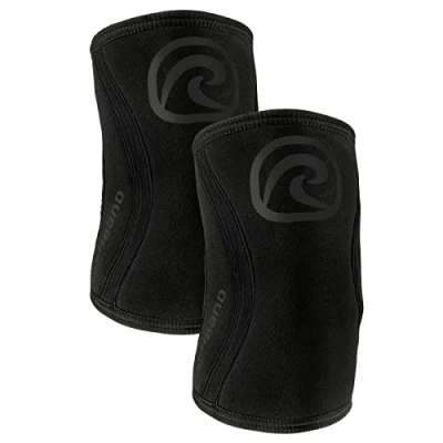 Afbeelding van Rehband elleboogverband van 5 mm SBR/neopreen, elleboogmouw voor krachttraining, anatomisch ontwerp, antislip en nauwsluitend dames heren, Kleur:Carbon/Zwart 1 Paar, Maat:L