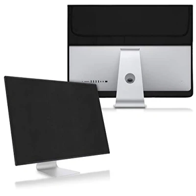 Afbeelding van kwmobile Beschermhoes voor beeldscherm geschikt Apple iMac 27&quot; / Pro Met een vak toetsenboard, muis en kabel in zwart