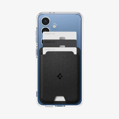 Afbeelding van Spigen Urban Fit MagFit magnetische Kaarthouder 3 Kaart Compatibel met Hoes Ontworpen voor Samsung Galaxy S25/S25+/S25 Ultra Modellen Zwart