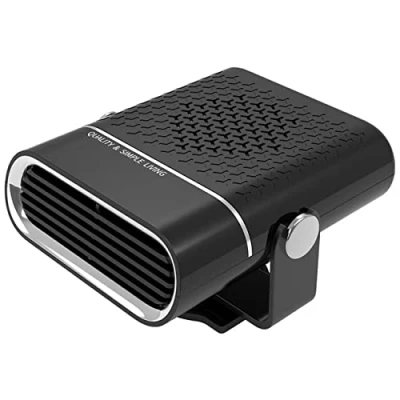Afbeelding van Dr.CarHome Car Heater, 12V/24V 1000W Portable Heater Fan Anti Fog Plug in Cigarette Lighter Defroster, 2 1 Heating Cooling Dryer Windshield Defogging Demister Defroster,zwart