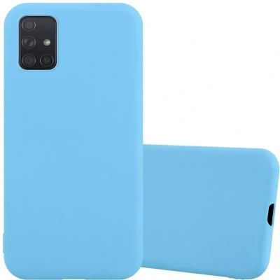 Afbeelding van Cadorabo Hoesje geschikt voor Samsung Galaxy A51 4G / M40s in CANDY BLAUW Beschermhoes gemaakt van flexibel TPU silicone Case Cover