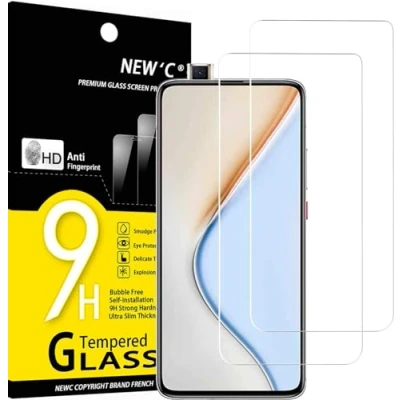 Afbeelding van NEW&#039;C 2 Stuks, Screen Protector voor Xiaomi Redmi K30 Pro, Poco F2 Gehard Glass Schermbeschermer Film 0.33 mm ultra transparant, resistent