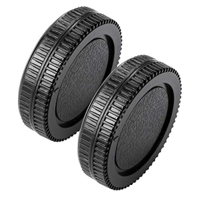 Afbeelding van Fotover Micro 4/3 Body Cap en Lens Achterkap Cover Vervanging Set voor Olympus/Panasonic M4/3 Camera&#039;s Lens, 2 Sets