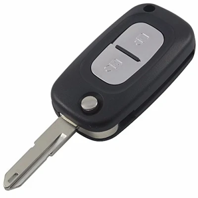 Afbeelding van Sleutelhoes voor Renault Clio Kangoo Master Modus Trafic Twingo Wind 2 Knoppen Model met batterij Afstandsbediening Plip Phonillico®