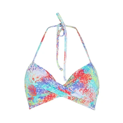 Afbeelding van Lingadore Bikinitop, Dames, Maat: 42xB, Coral leopard print